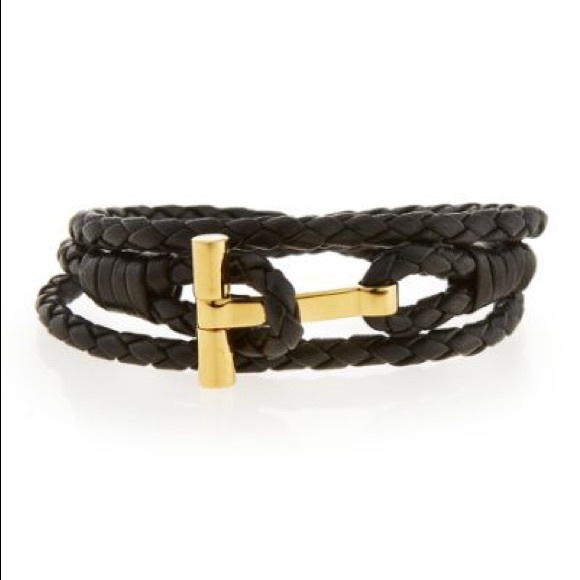 Men’s Tom Ford Bracelet brown/gold - Picture 1 of 3